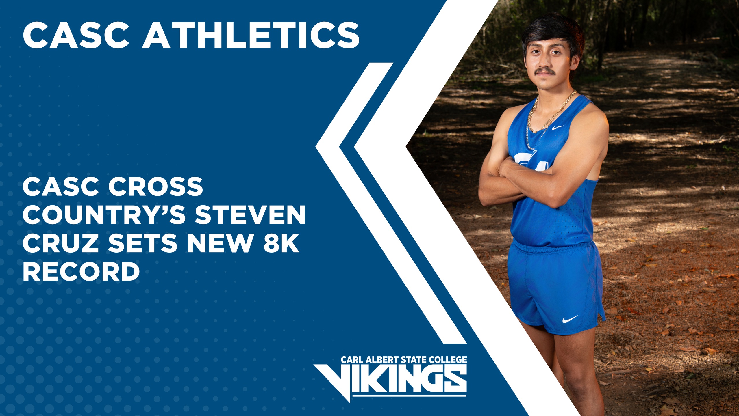 Carl Albert State College Cross Country Athlete Steven Cruz Breaks School 8K Record at DBU Invitational