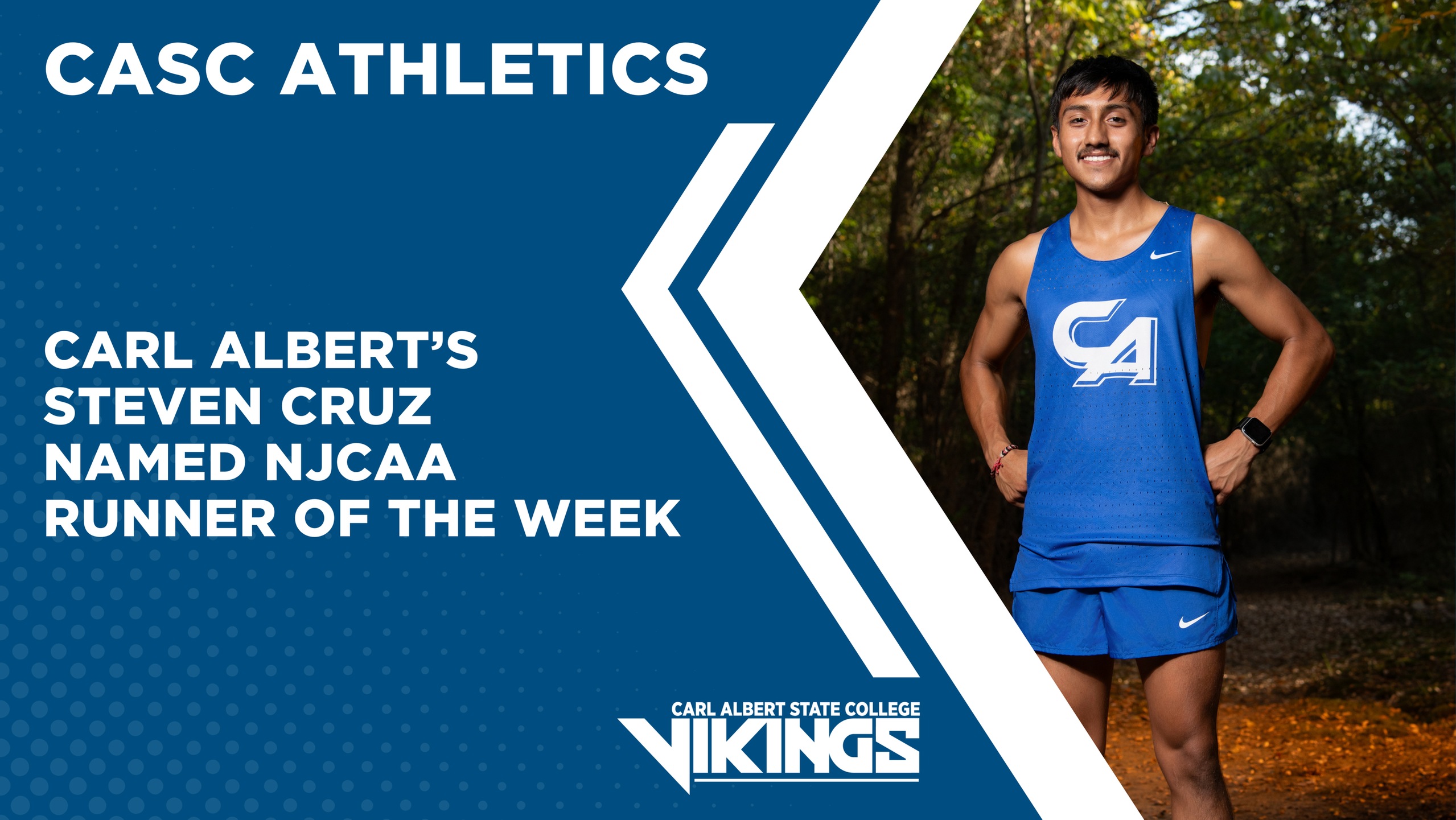 CARL ALBERT&rsquo;S STEVEN CRUZ NAMED NJCAA RUNNER OF THE WEEK